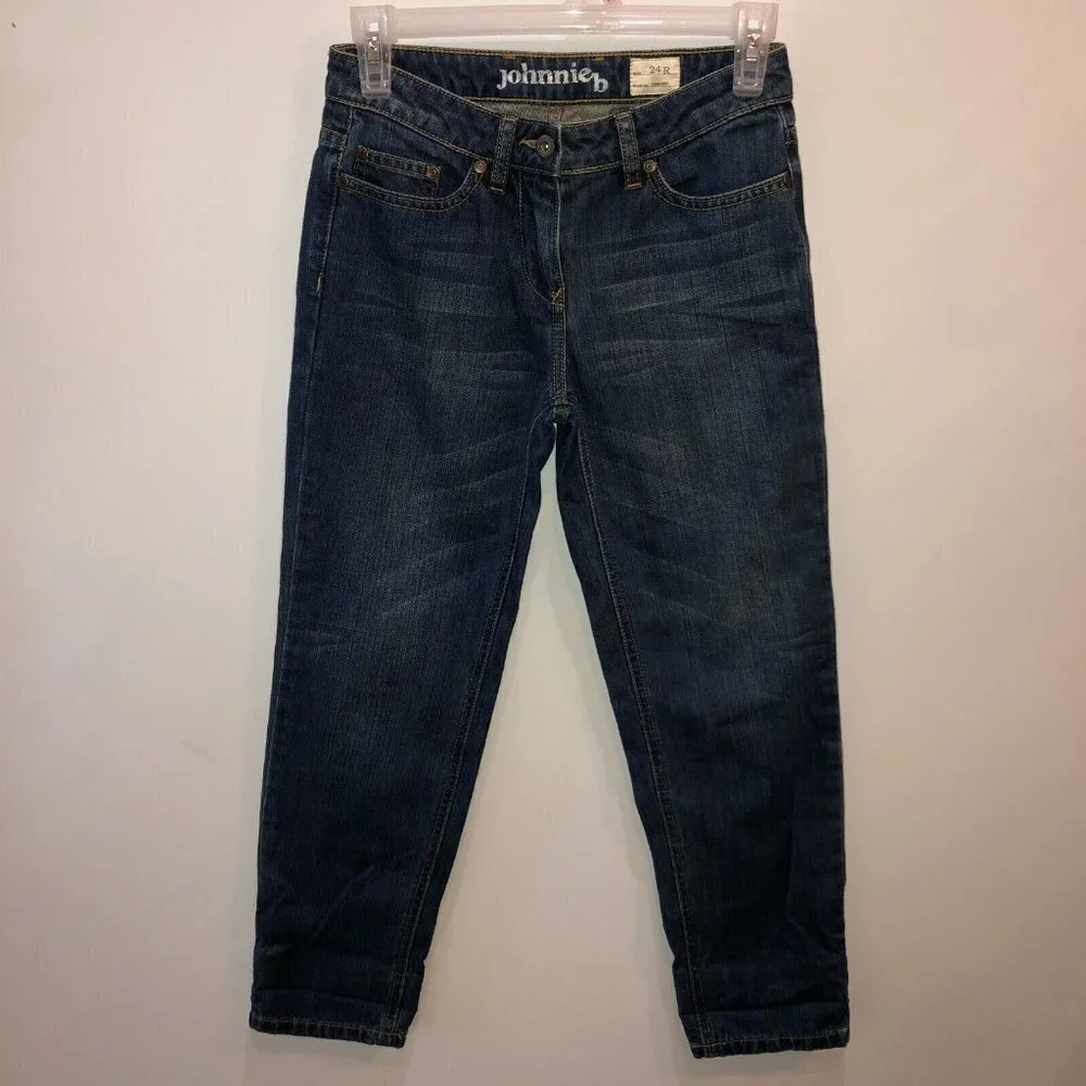 Johnnie B Boden Kids Girls Size 24R Dark Wash Blue Straight Leg Denim Jeans
